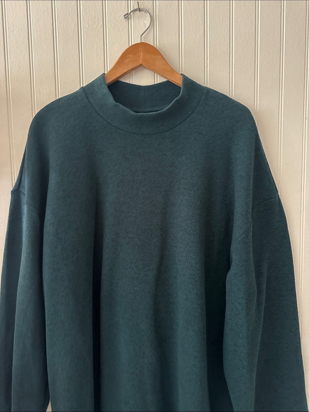 Old Navy Dark Teal Cozy Mock Neck Tunic Sweater NEW sz XXL - Picture 4 of 9